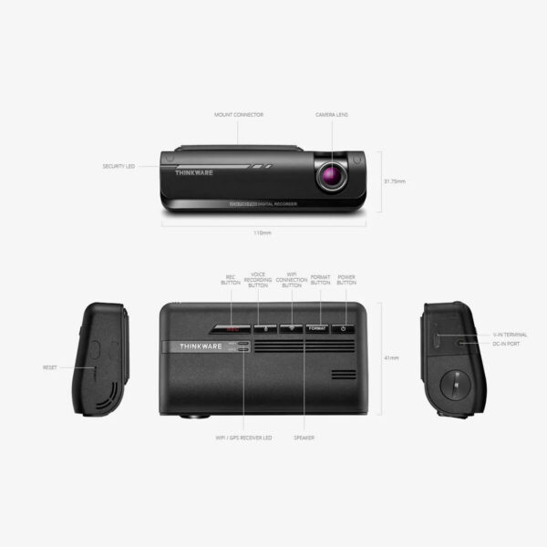 Thinkware F770 Dash Cam Dual Channel Wifi GPS 16GB - Image 2